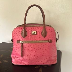 DOONEY & BOURKE HOT PINK LG DOMED SATCHEL